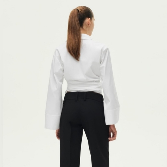 🆕️ Zara Poplin Wrap Shirt - Picture 3 of 8